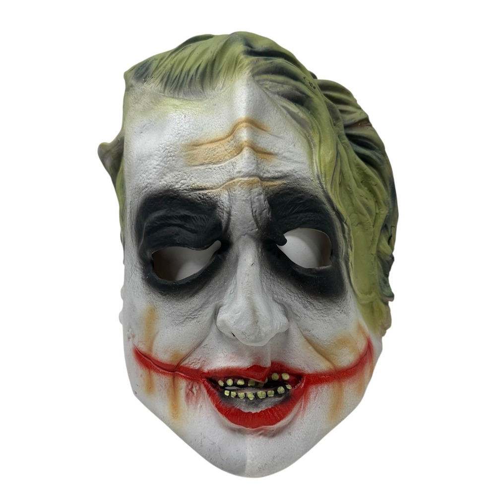 2008 Rubies Costume Company DC Comics Heath Ledger Joker Plastic‎ Halloween Mask